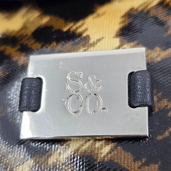 Style & Co Patent Leopard Print Double Zip Crossbody Messenger Bag - Picture 9 of 10